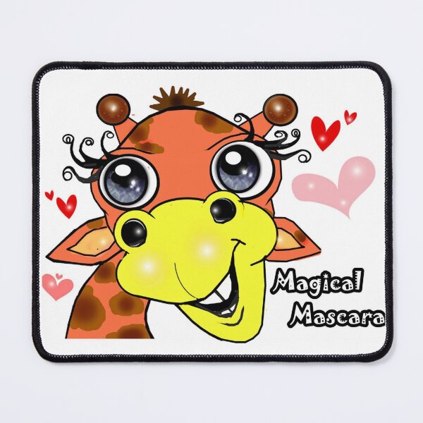 Item preview, Cute Giraffe-  magical mascara  designed and sold by Shirley cute art .