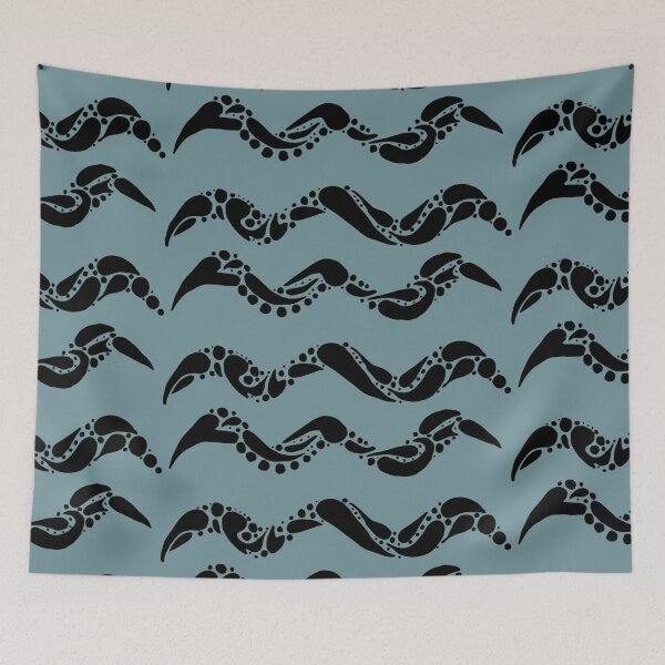 Item preview, AQUARIUS Zodiac Sign - Hand drawn Ink Design designed and sold by TaltalimDesign.
