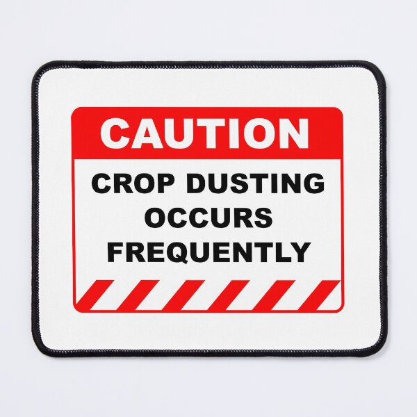 Item preview, Funny Human Caution Label / Sign CROP DUSTING OCCURS FREQUENTLY Sayings Sarcasm Humor Quotes designed and sold by ColorMeHappy123.