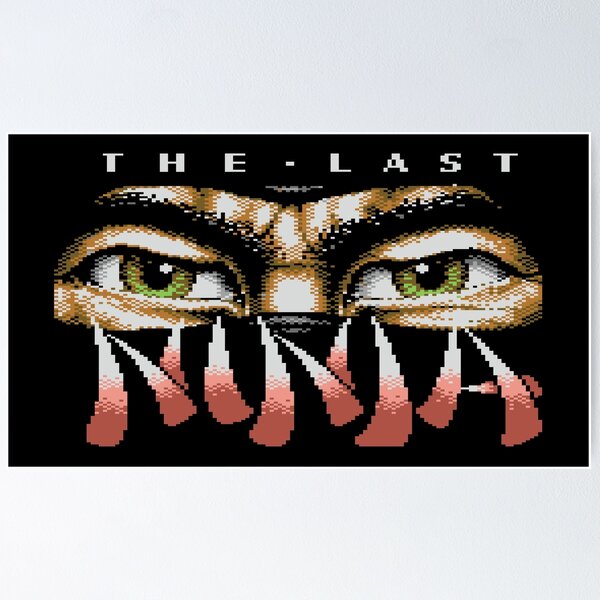 Vista previa del artículo con la obra «El último ninja», diseñado y vendido por Retro8BitShop.