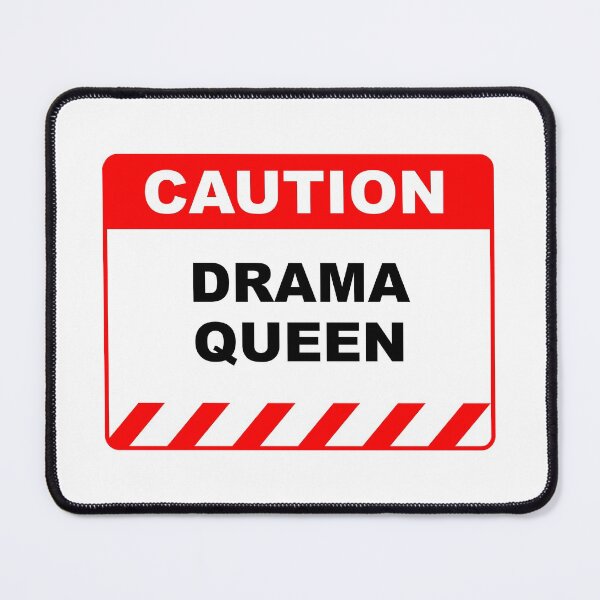 Item preview, Funny Human Caution Label / Sign DRAMA QUEEN Sayings Sarcasm Humor Quotes designed and sold by ColorMeHappy123.