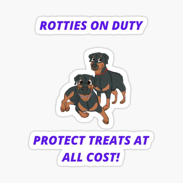 Vista previa del artículo con la obra «Rotties de guardia ...», diseñado y vendido por Chefreub2022.