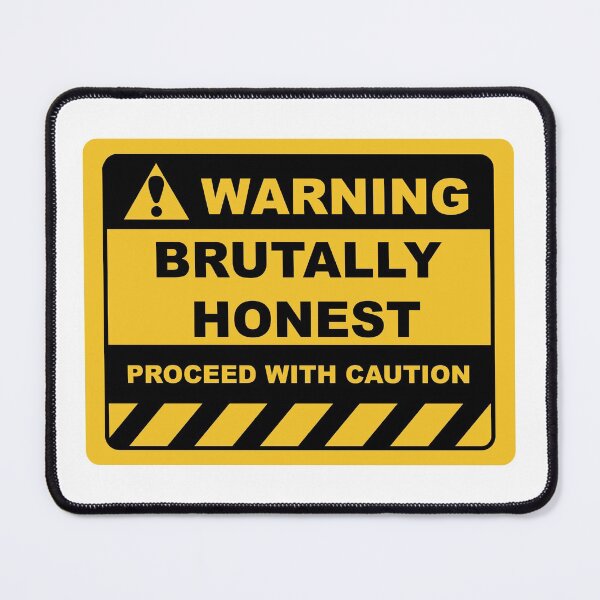 Item preview, Funny Human Warning Label / Sign BRUTALLY HONEST Sayings Sarcasm Humor Quotes designed and sold by ColorMeHappy123.