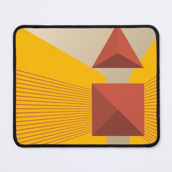 Item preview, Bauhaus - Retro / Art Deco architecture discipline from Berlin, Germany - Available in posters, etc - Shapes and Color in Yellow on Black designed and sold by crazycollective.