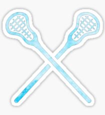 Lacrosse-Stock hellblau Sticker