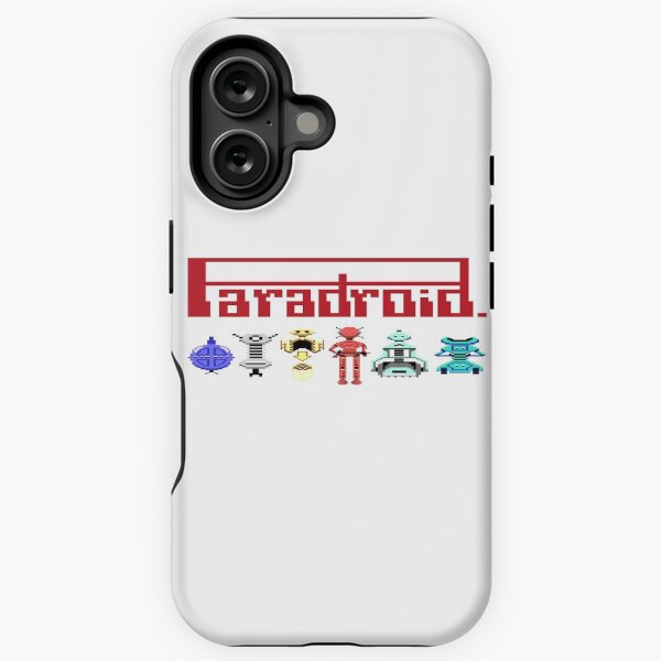 Vista previa del artículo con la obra «Paradroid», diseñado y vendido por Retro8BitShop.