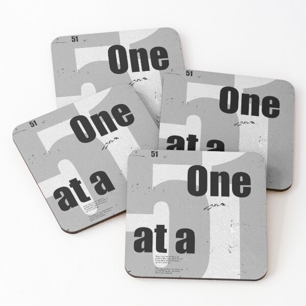 Item preview, One at a time | Grunge design | From dotman_designer Poster Series designed and sold by dotmanprints.