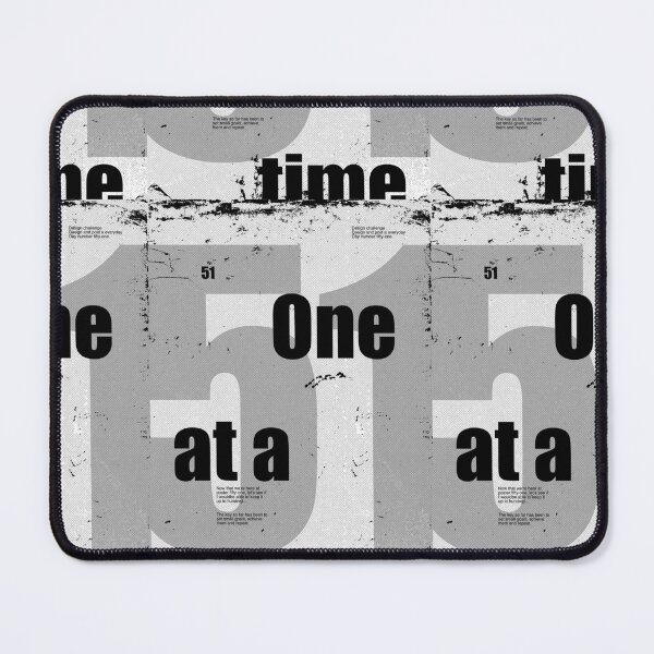 Item preview, One at a time | Grunge design | From dotman_designer Poster Series designed and sold by dotmanprints.