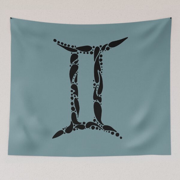 Item preview, GEMINI Zodiac Sign - Hand drawn Ink Design designed and sold by TaltalimDesign.
