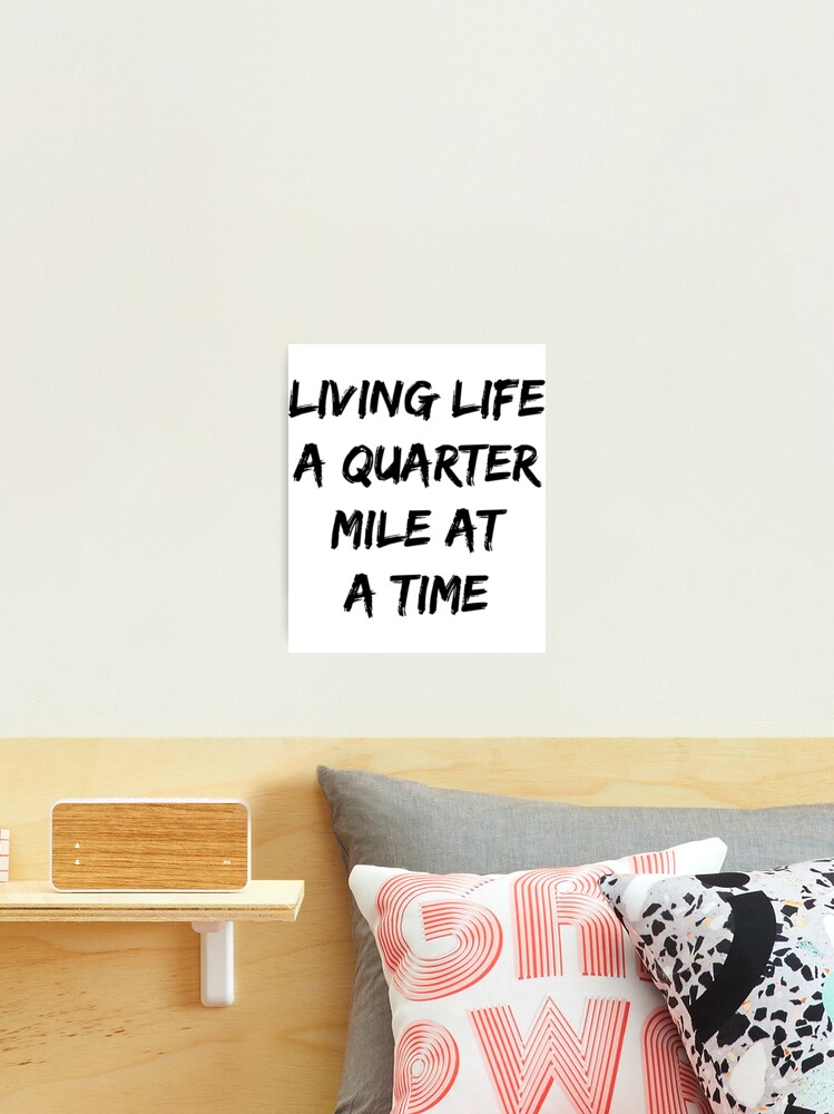 Living Life Quarter Mile Time Vector Stock Vector (Royalty Free