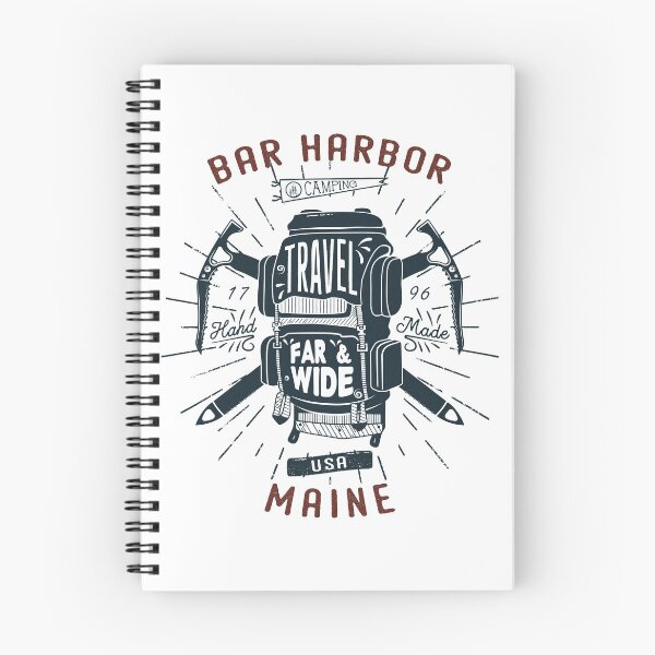 Item preview, Bar Harbor Maine Backpack Gear Retro designed and sold by KrisSidDesigns.