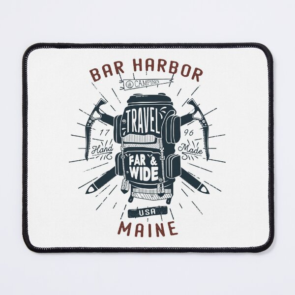 Item preview, Bar Harbor Maine Backpack Gear Retro designed and sold by KrisSidDesigns.