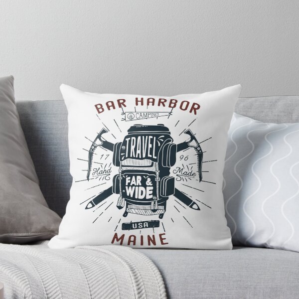 Item preview, Bar Harbor Maine Backpack Gear Retro designed and sold by KrisSidDesigns.