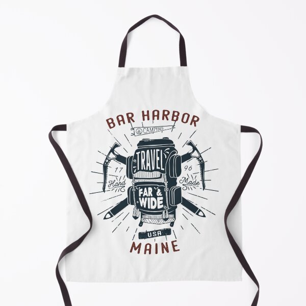 Item preview, Bar Harbor Maine Backpack Gear Retro designed and sold by KrisSidDesigns.