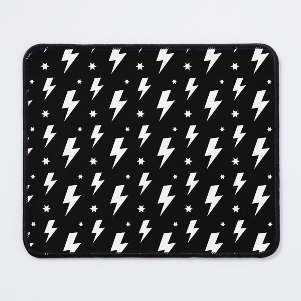 Item preview, Lightning Bolt Pattern (white/black) designed and sold by Design Minds Boutique.