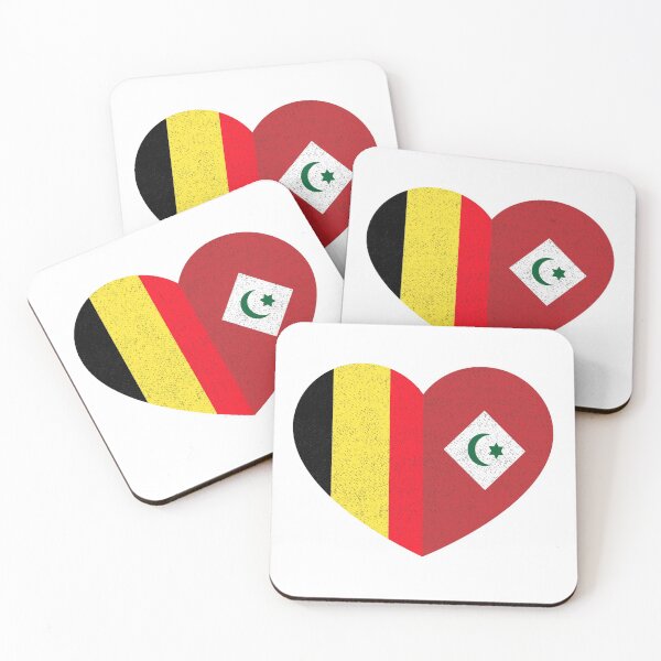 Item preview, Amazigh Rifian Belgian Pride Heart Arrif Belgium Flag Gift designed and sold by cssdru.