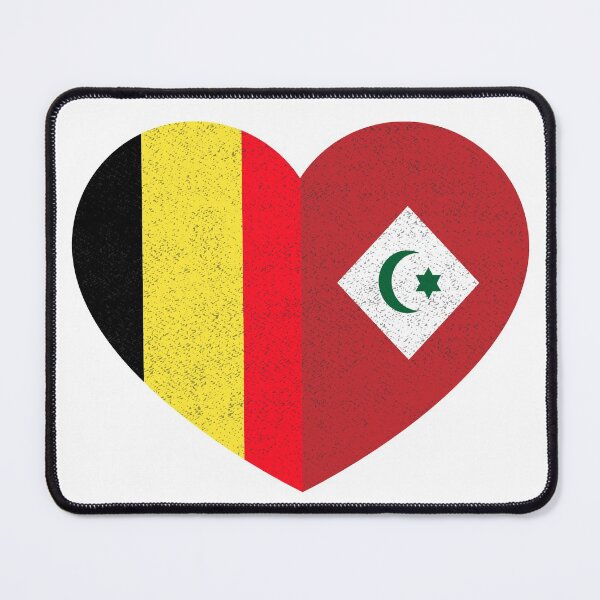 Item preview, Amazigh Rifian Belgian Pride Heart Arrif Belgium Flag Gift designed and sold by cssdru.
