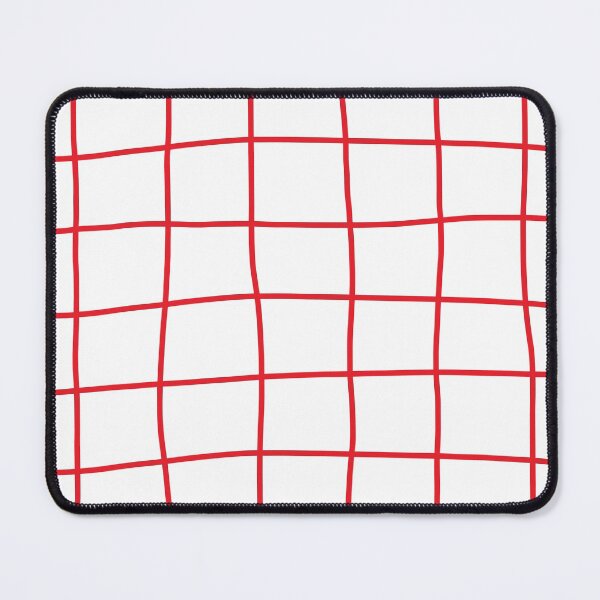 Item preview, Large Hand Drawn Grid (red/white) designed and sold by Design Minds Boutique.