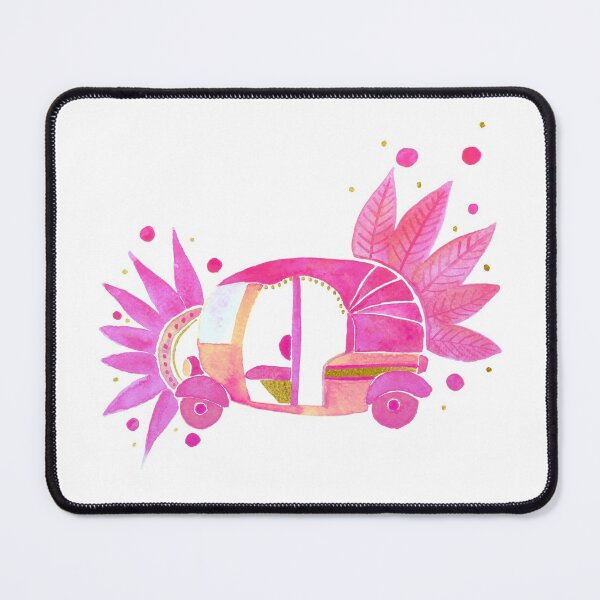 Item preview, Pink and gold Groovy Rickshaw designed and sold by Home Cyn Home.