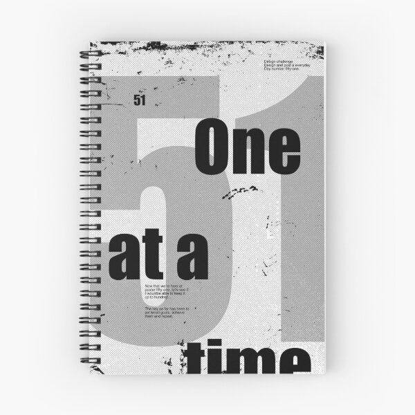 Item preview, One at a time | Grunge design | From dotman_designer Poster Series designed and sold by dotmanprints.