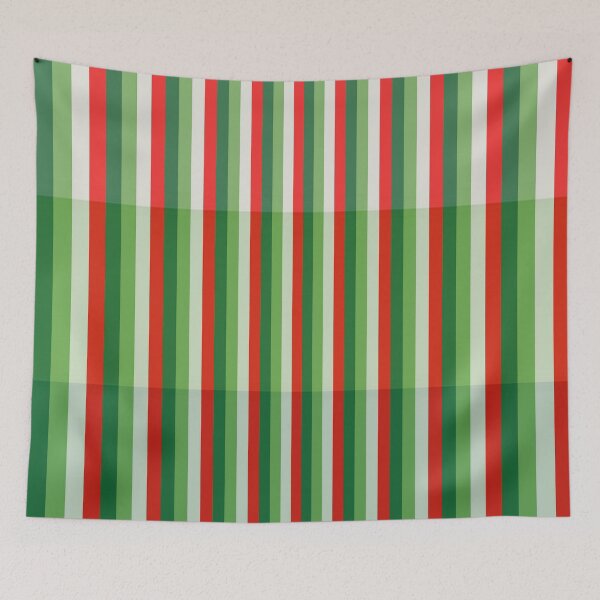 Item preview, Green, Star White and Red Stipe Overlay Pattern designed and sold by taiche.