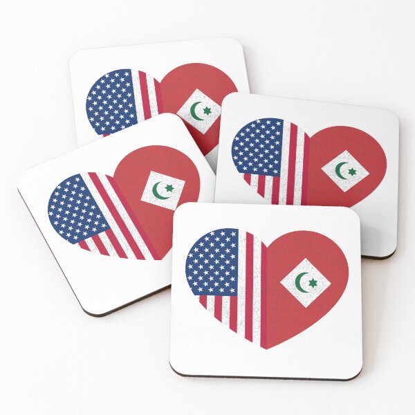 Item preview, Amazigh Rifian American Pride Heart Arrif USA Flag Gift designed and sold by cssdru.