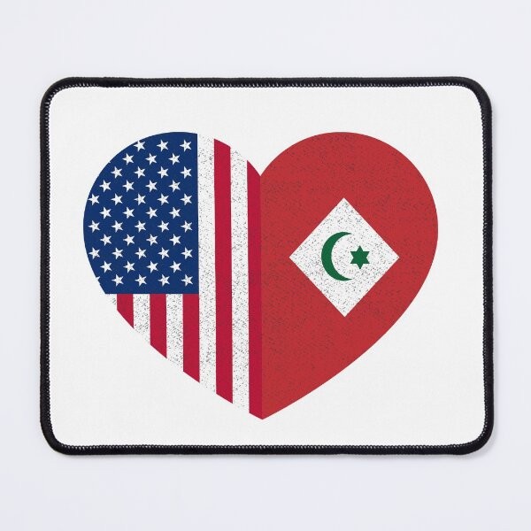 Item preview, Amazigh Rifian American Pride Heart Arrif USA Flag Gift designed and sold by cssdru.
