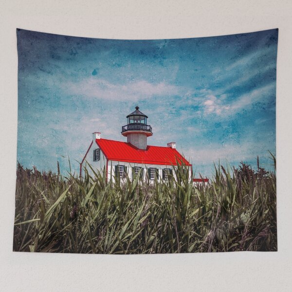 Item preview, East Point Lighthouse and Beach Grass designed and sold by Enzwell.