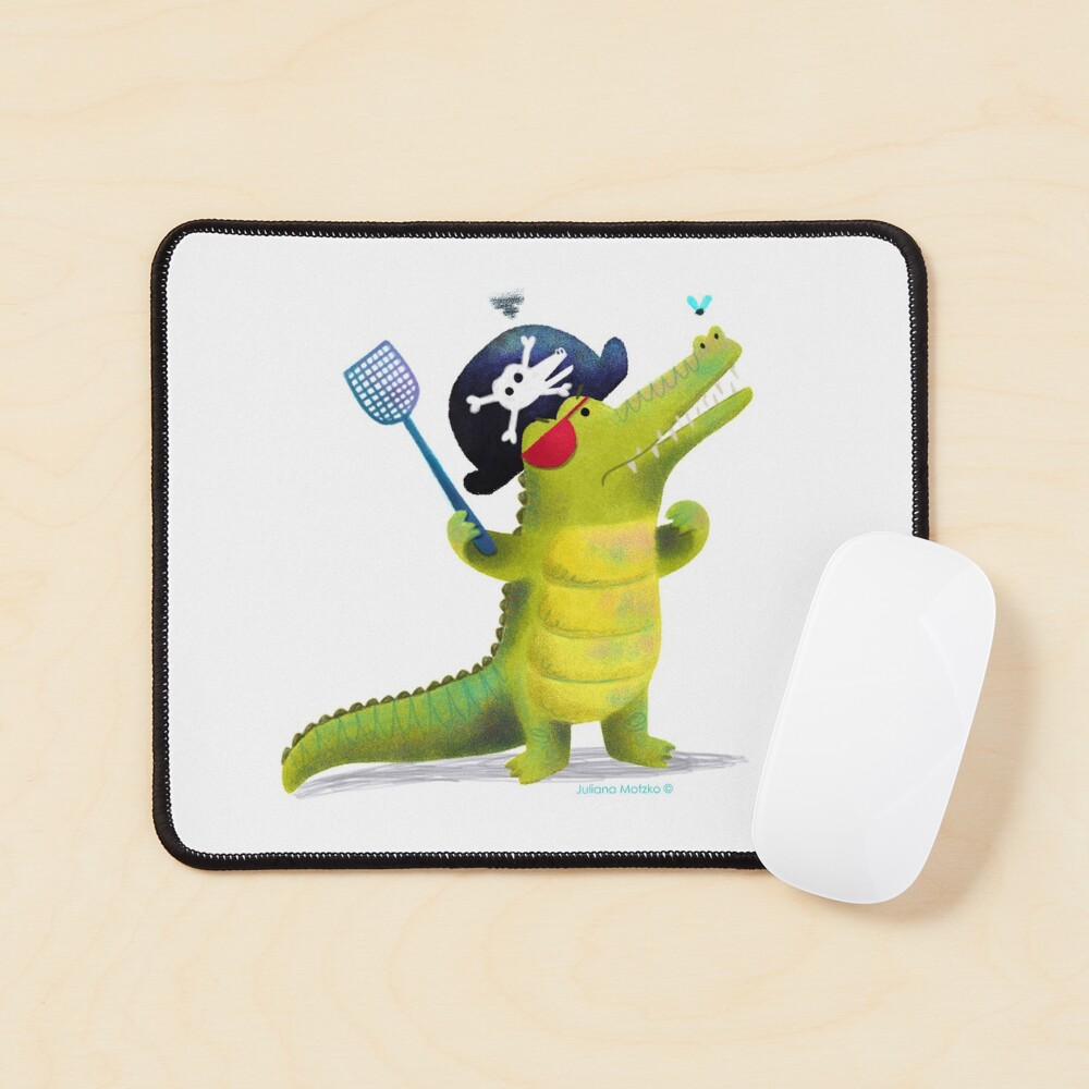 Captain Pirate Crocodile Mouse Pad