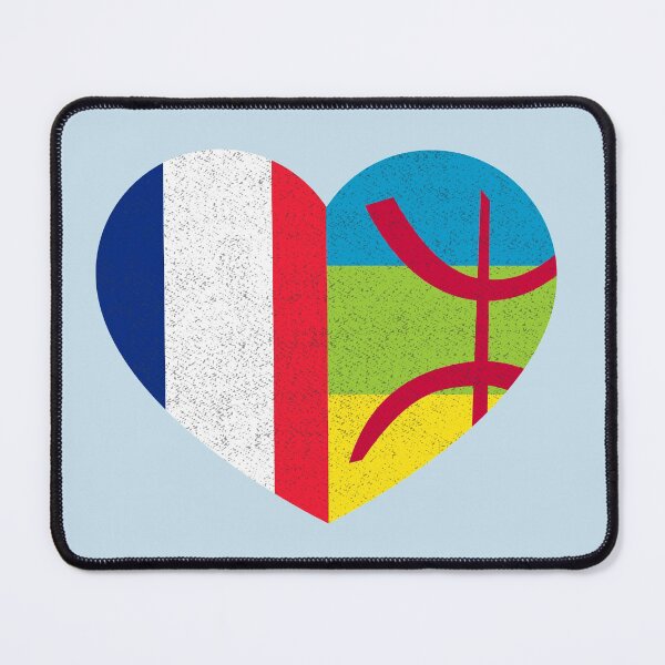 Item preview, Amazigh Kabyle French Pride Heart Tamazgha France Flag Gift designed and sold by cssdru.