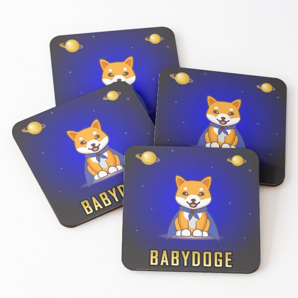 Item preview, Baby Doge To The Moon Coin - Cryptocurrency - Shiba Inu BabyDoge Active T-Shirt designed and sold by ZieProject.