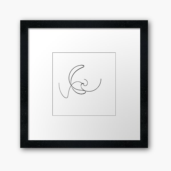 Monochrome Trigonometry #003 Framed Art Print