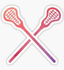 Lacrosse-Stick mehrfarbig Sticker