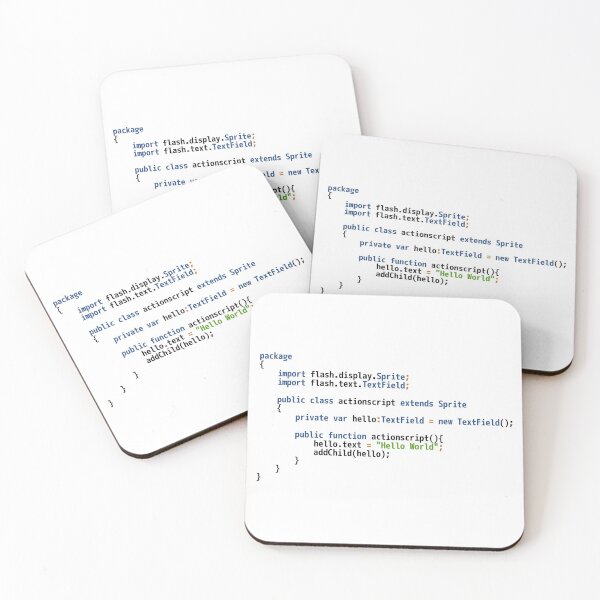 Item preview, Hello World ActionScript Code - Light Syntax Scheme Coder Design designed and sold by geeksta.