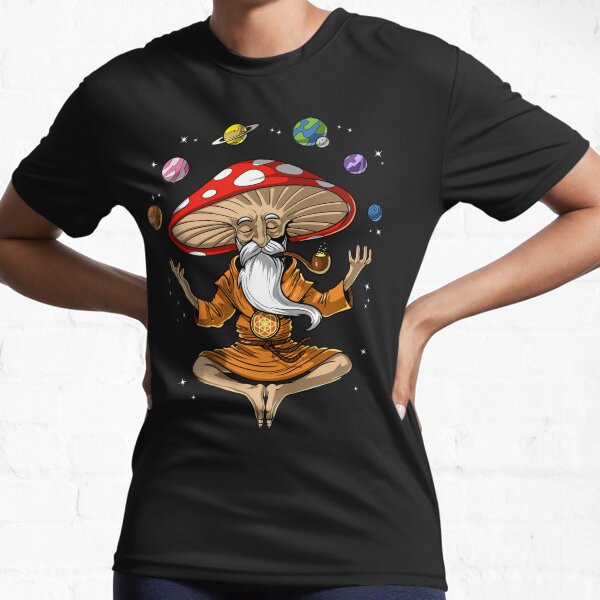 Magic Mushroom Buddha Active T-Shirt
