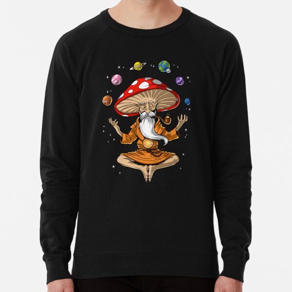 Magic Mushroom Buddha Lightweight Sweatshirt