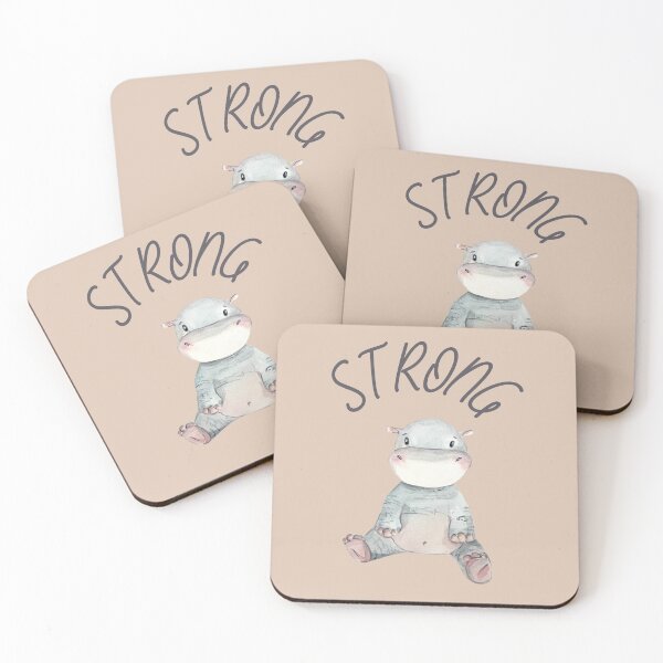 Item preview, Strong Hippopotamus Poster designed and sold by Einsteincreates.