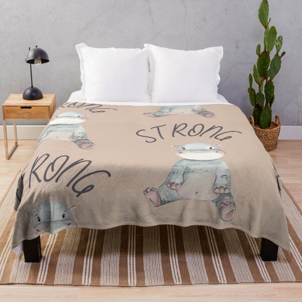 Item preview, Strong Hippopotamus Poster designed and sold by Einsteincreates.