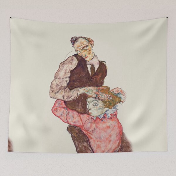 Item preview, Man and woman by Egon Schiele designed and sold by Vintage Designs +.