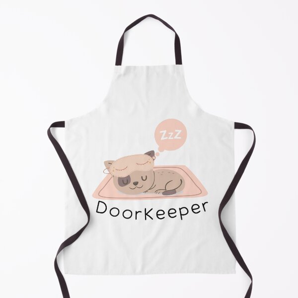 Item preview, Cute Sleeping Doorkeeper Brown Cat On Pinky Mat designed and sold by kucingmaikan.