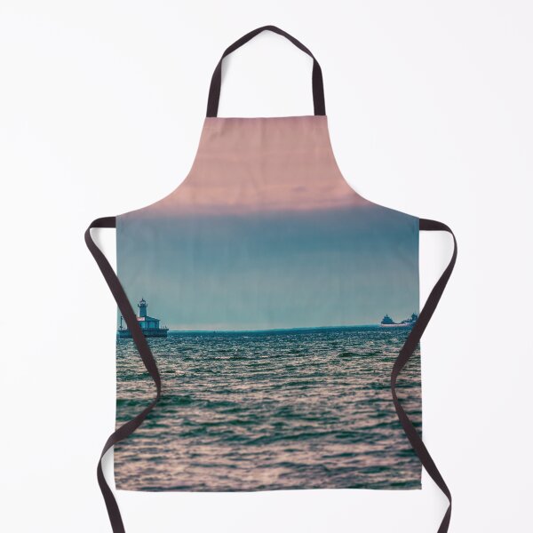 Item preview, Freighter and Lighthouse Lake Huron designed and sold by Enzwell.