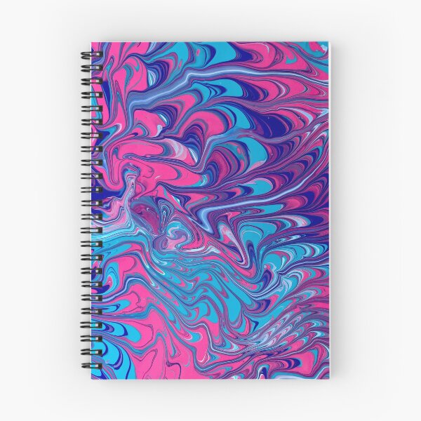Item preview, Blue and Pink Abstract Fluid Artwork designed and sold by Adelle Smith.