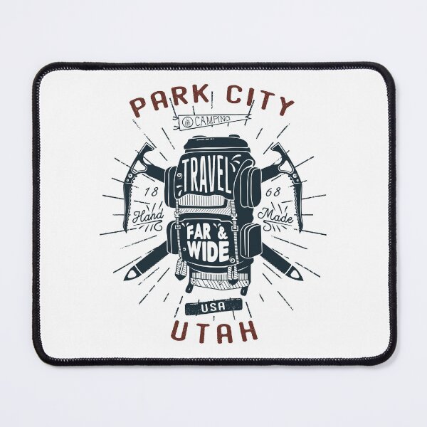 Item preview, Park City Utah Backpack Gear Retro designed and sold by KrisSidDesigns.