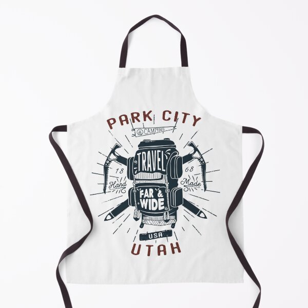 Artikelvorschau, Park City Utah Rucksackausrüstung Retro entworfen und verkauft von KrisSidDesigns.