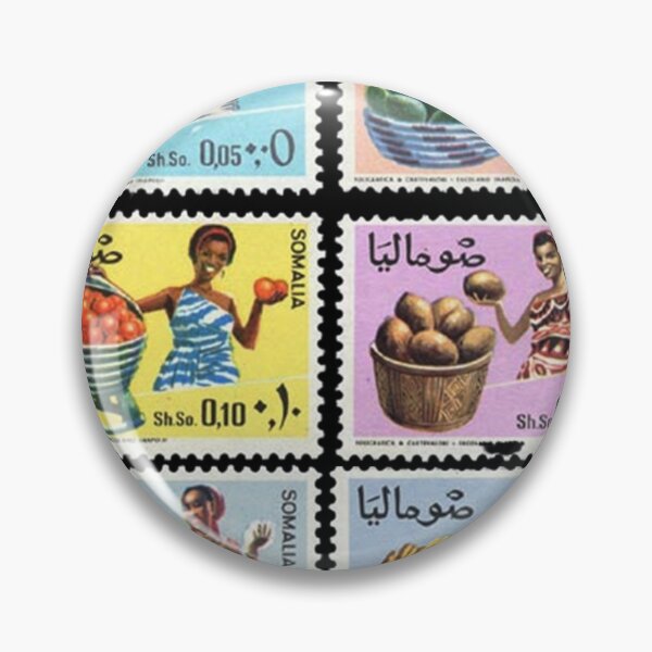 Item preview, vintage stamps celebrating Somalia’s fruit exports designed and sold by VintageSomalia.