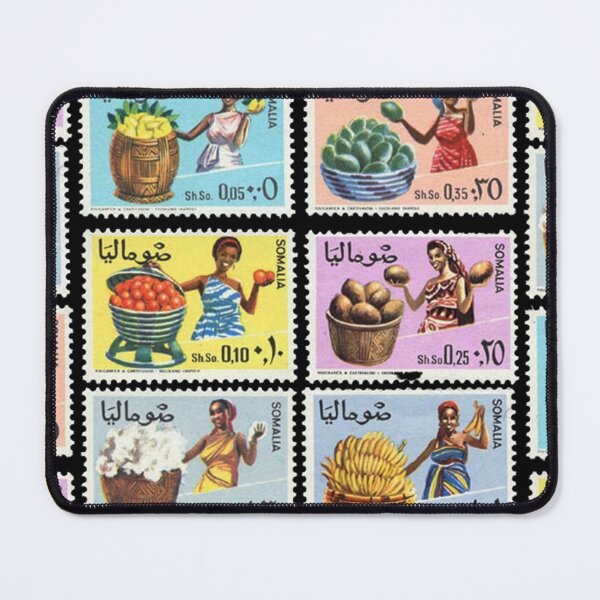 Item preview, vintage stamps celebrating Somalia’s fruit exports designed and sold by VintageSomalia.