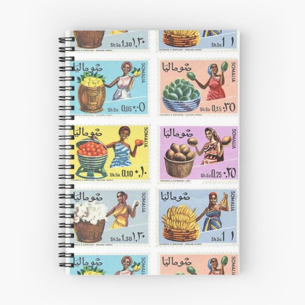 Item preview, vintage stamps celebrating Somalia’s fruit exports designed and sold by VintageSomalia.