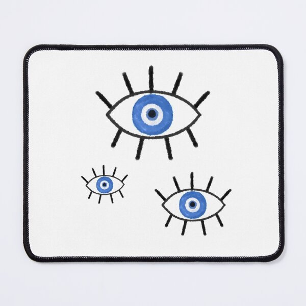 Item preview, watercolor eye trio open with bleu color designed and sold by shirtscom.