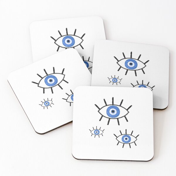 Item preview, watercolor eye trio open with bleu color designed and sold by shirtscom.