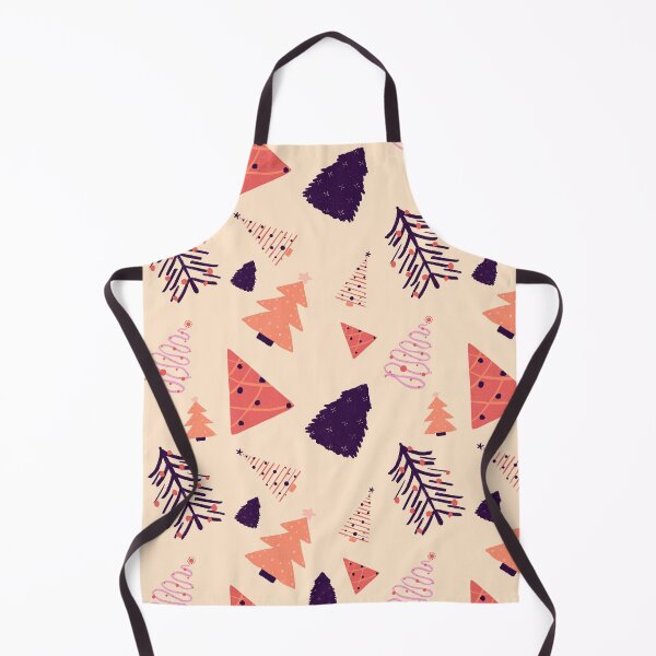 Item preview, Coral and Plum Christmas Trees designed and sold by Home Cyn Home.